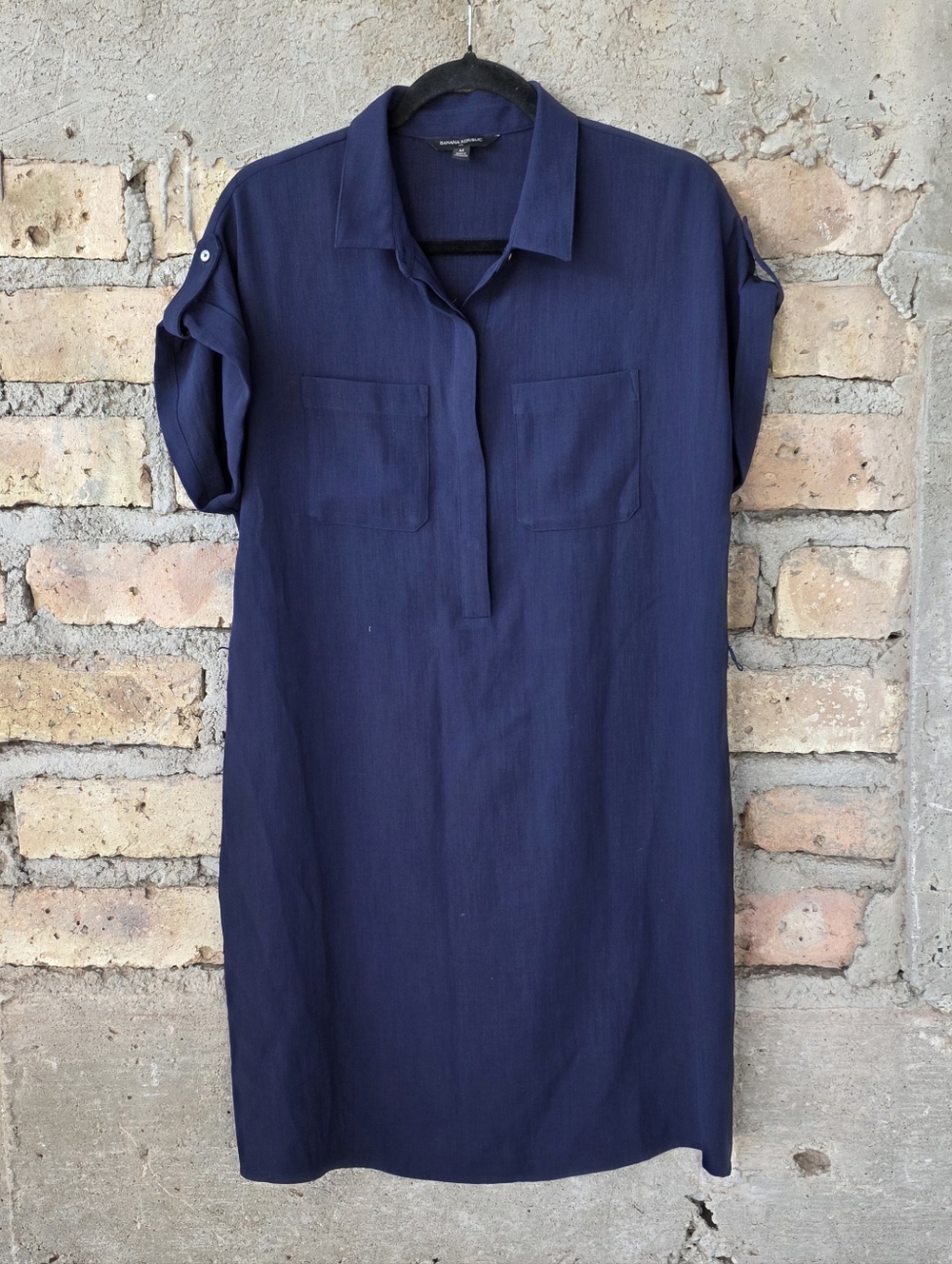 Banana Republic Navy Blue Utility Shift Dress - Size M